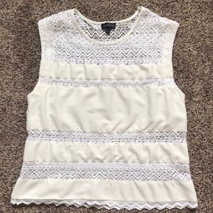 White Limited lace blouse